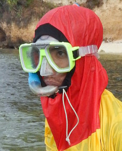 snorkel and mask